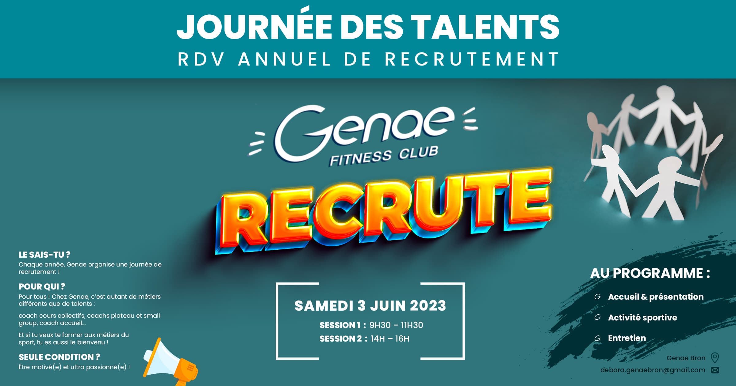 Genae recrute !