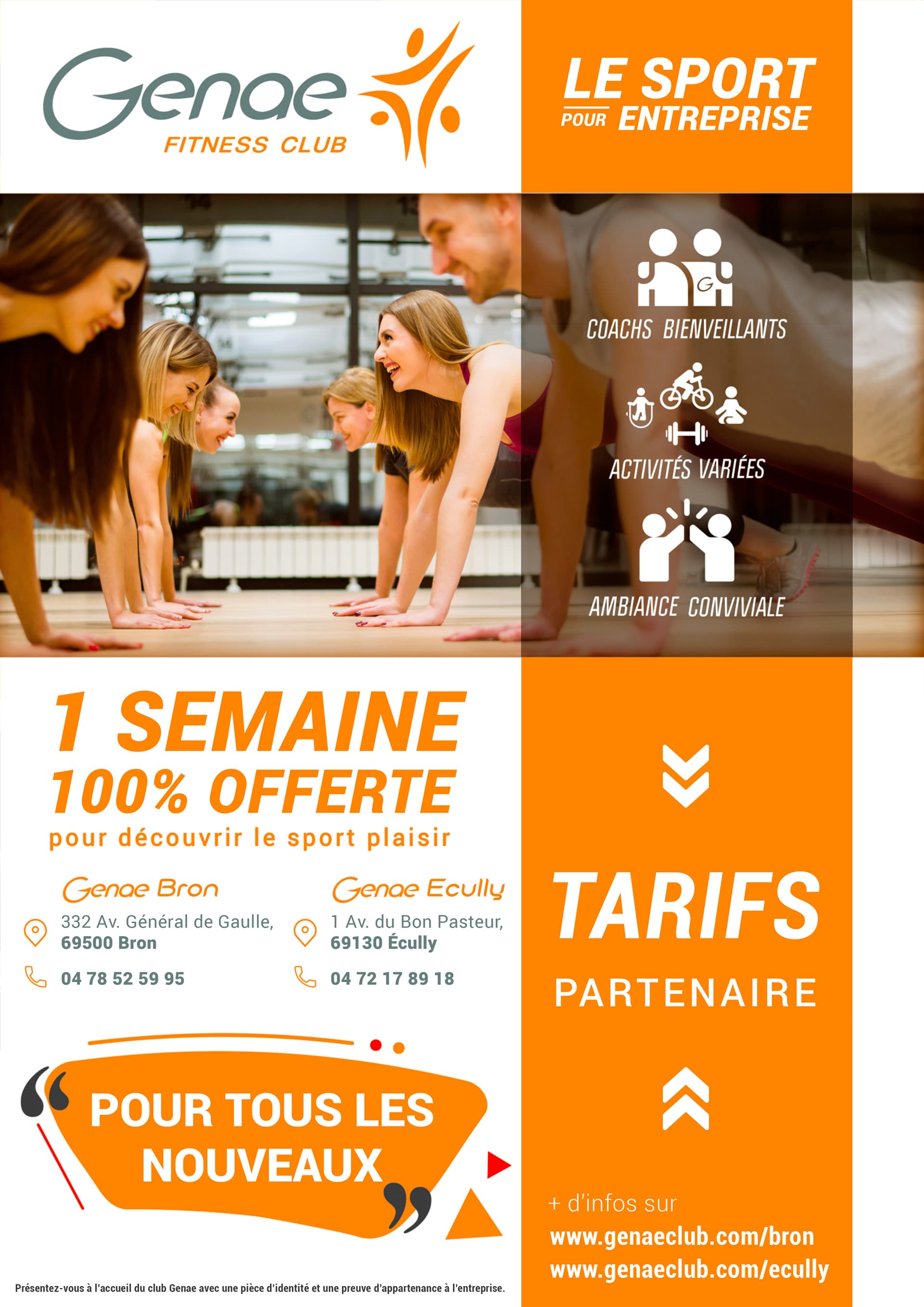 Genae Fitness Club — Sport pour entreprise