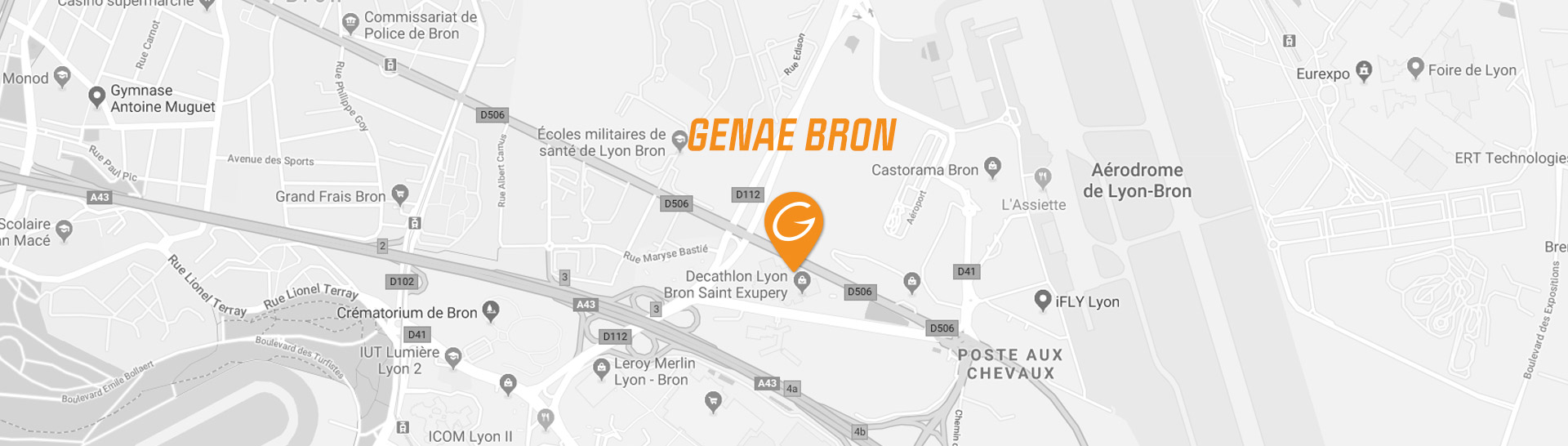 map genae fitness club Bron