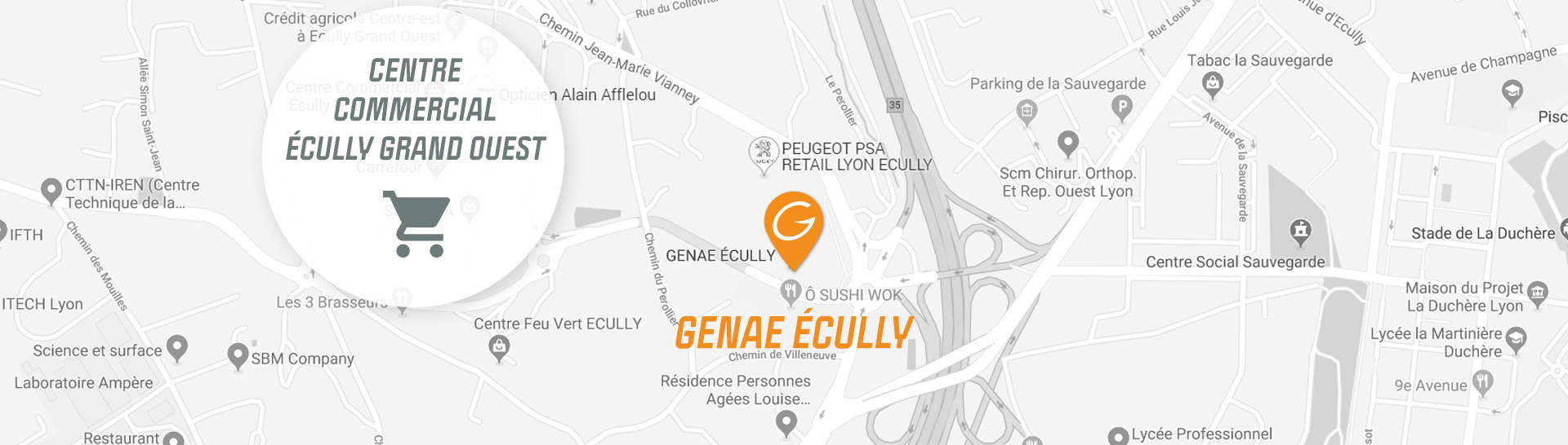 map genae fitness club Écully